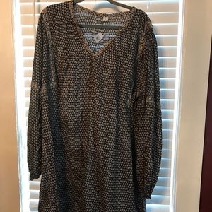 NWT plus size tall Old Navy women’s peasant dress